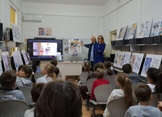 DUPLEX VIDEO | 10 PERFECT, la Mangalia: două expoziții dedicate Nadiei Comăneci și benzii desenate românești, vernisate la Școala „Gala Galaction”